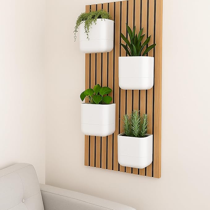 Phoenix Vine 6.5 Inch Wall Mounted Self-Watering Planter Pot - Image 6