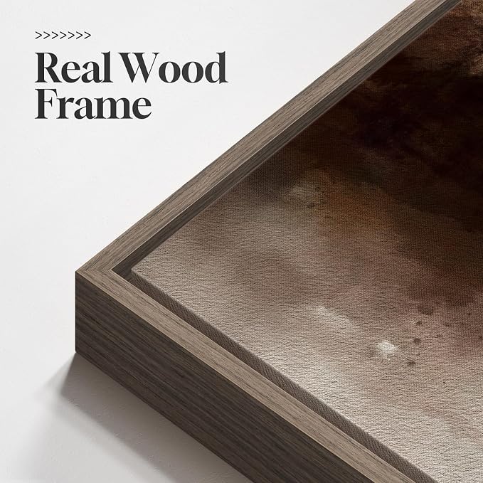 Large Framed Rustic Canvas Wall Art - Image 5