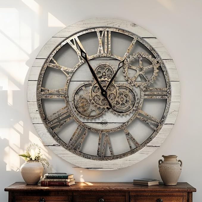 ImprovingLife The Gears Clock The Original Real Moving Gear Wall Clock Vintage - Image 4