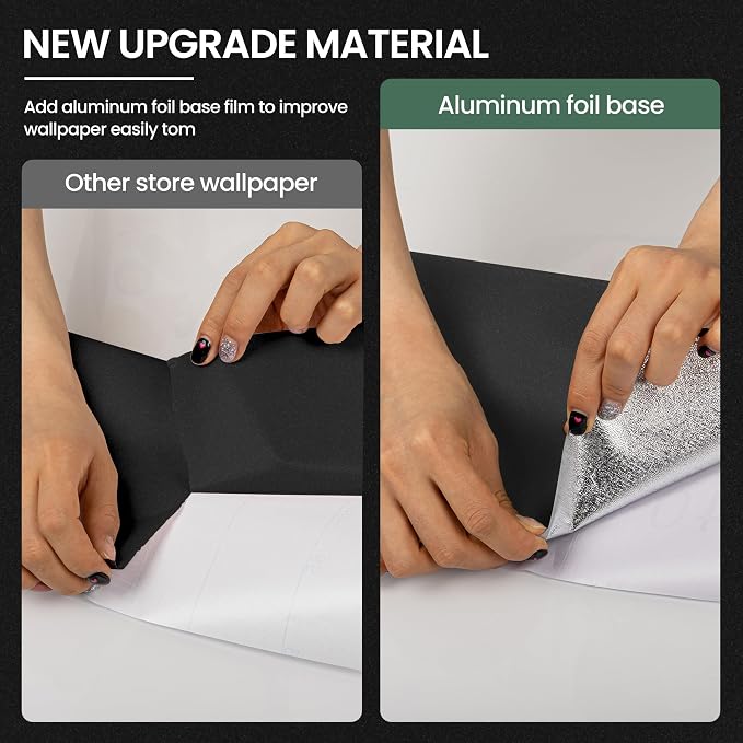 practicalWs Peel and Stick Wallpaper 15.7" x 118" Black Contact Paper - Image 7