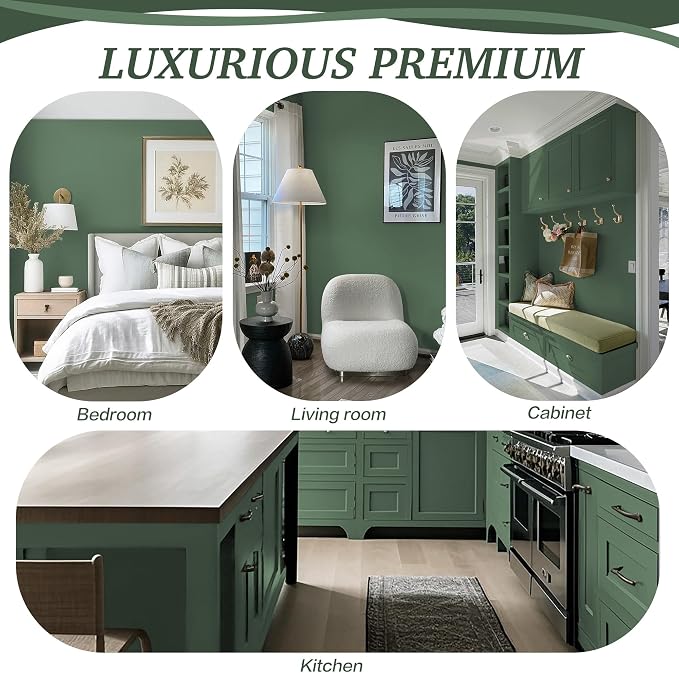 Dimoon 17.7''x236'' Peel and Stick Wallpaper Green Contact Paper - Image 6