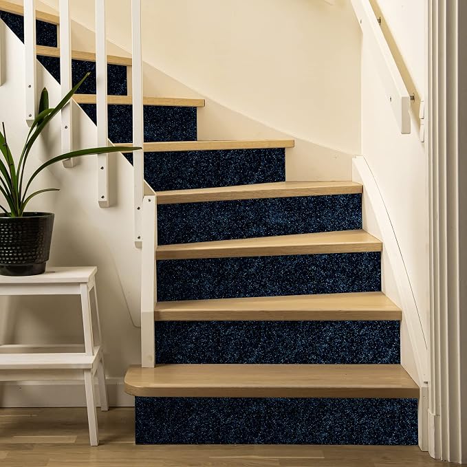 CRE8TIVE Black Blue Glitter Wallpaper Stick and Peel 8"x354" Glitter Wallpaper - Image 5