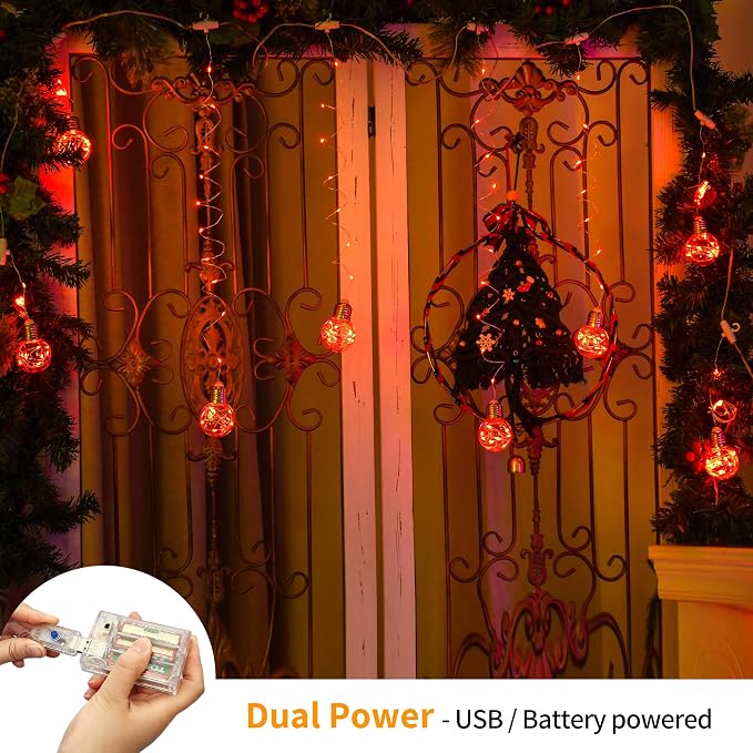 YOLIGHT Wishing Ball Curtain Lights 200 LED Window Curtain String Lights - Image 2