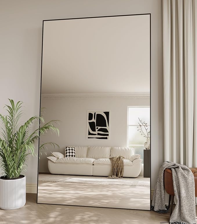 Koonmi 77"x38" Floor Mirror Full Length, Bedroom Floor Body Mirror by KOONMI