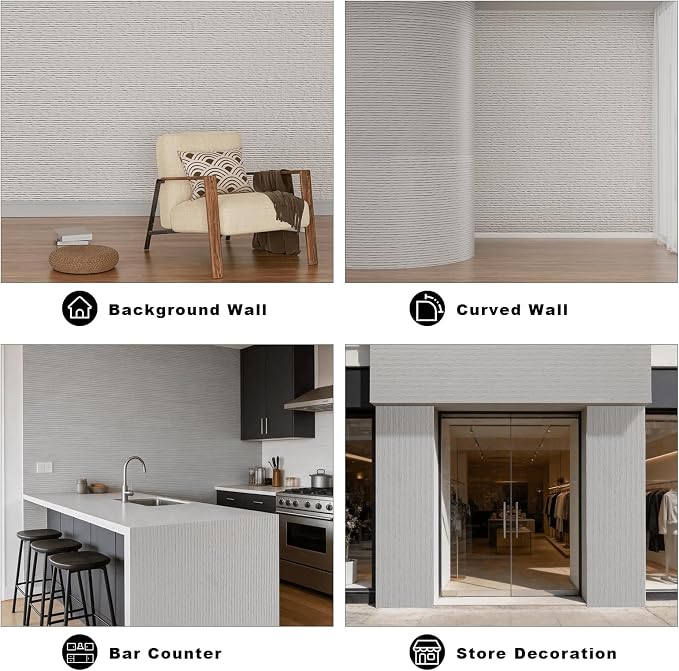 3D Wall Panels - 4PCS 47.2"x23.6" Faux Stone Peel and Stick Wall Covering - MCM - Image 4