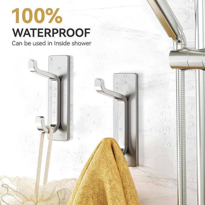 Self Adhesive Wall Hooks for Hanging: Extra Strong 13 LB, Hook for Coat - Image 5