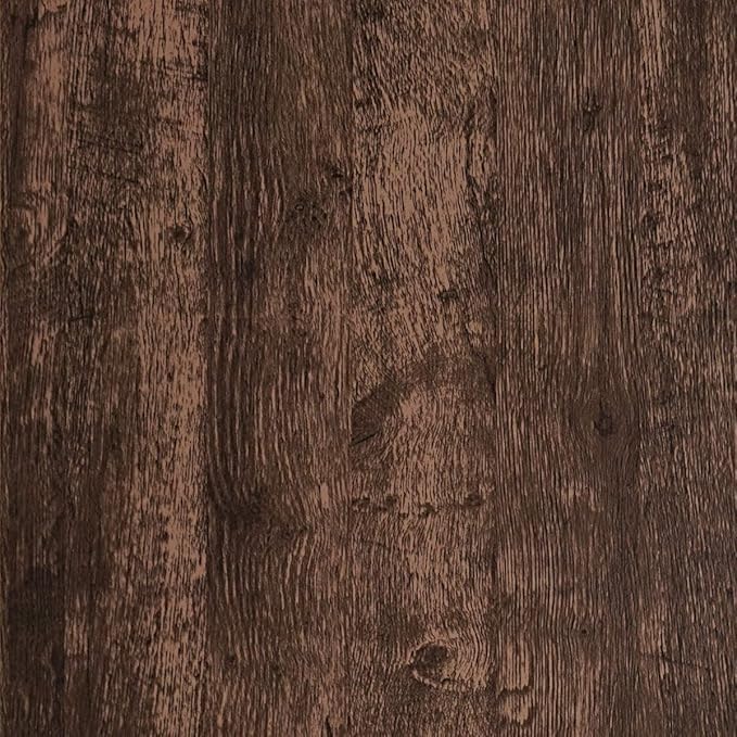 Dimoon Wood Wallpaper Brown Dark Wood Contact Paper Brown Wood Plank Wood Peel by DIYYOURMOON