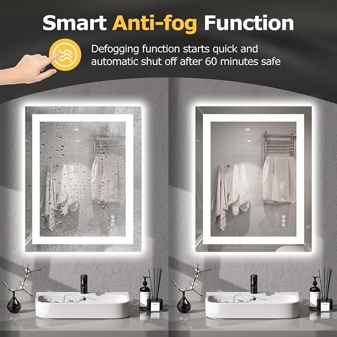 Hivone 24X30 LED Bathroom Mirror - Image 4