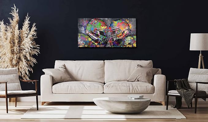 SIXTTART Graffiti Rugby Sports Posters Canvas Wall-Art - Image 2