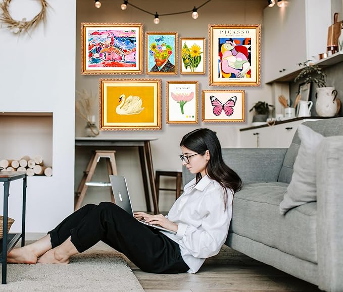 dazongweihan 18 PCS Colorful Eclectic Wall Art Decor, Maximalist Wall Prints - Image 5