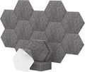 12 Pack Hexagon Acoustic Panels, TONOR 12"x 10"x 0.4" High Density Sound Proof by TONOR