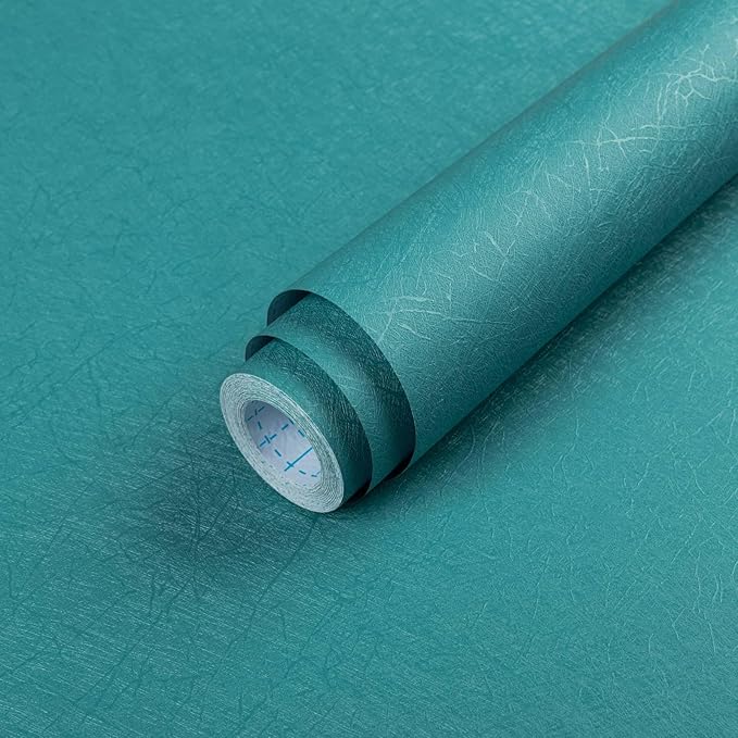 Teal Peel and Stick Self Adhesive Wallpaper by Abyssaly