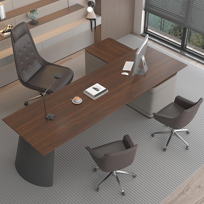 BOMENG Walnut Wood Contact Paper 32x158 inch Dark Brown Wood Wallpaper Peel and - Image 3