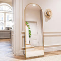 HARRITPURE 64"x21" Arched Full Length Mirror Free Standing Leaning Hanging by HARRITPUREHome