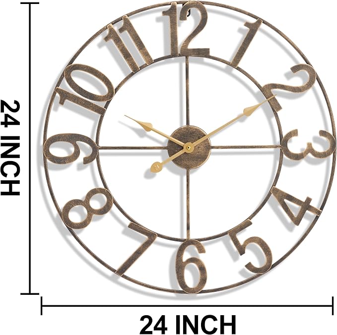 Sorbus Large Wall Clock for Living Room Decor - Image 2