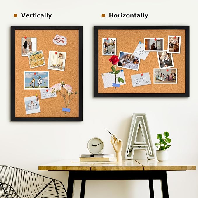 DOLLAR BOSS Cork Board for Wall 36" x 24" Bulletin Board for Wall - Image 6