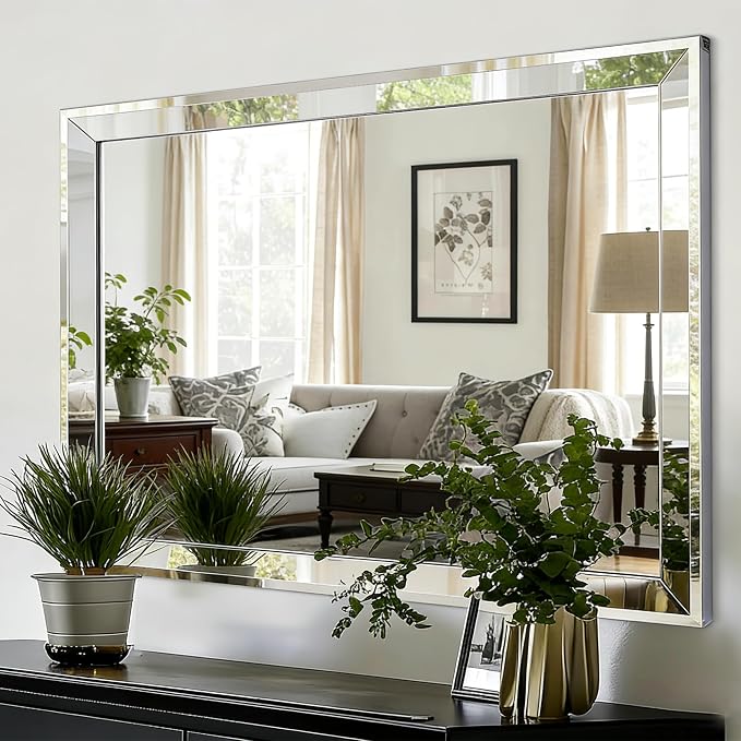 Chende 33"x49" Angled Retangular Decorative Wall Mirror by ChendeMirror