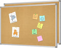 Lockways Cork Board Bulletin Board, 2 Pack Double Sided Corkboard 36" x 24" by Lockways