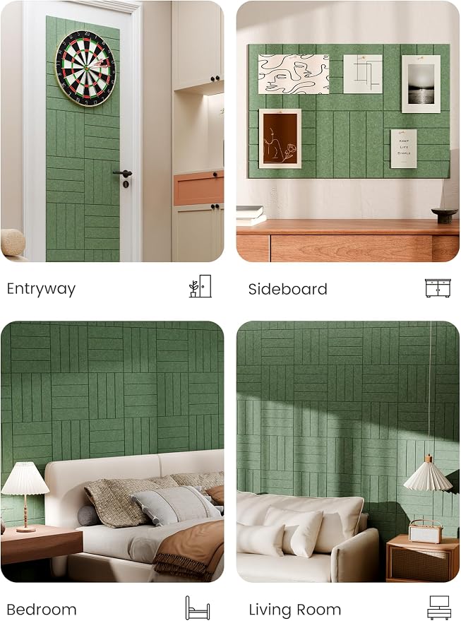 Bumusty Large Cork Board Alternative-36 x 24" Felt Bulletin Board Tiles - Image 5