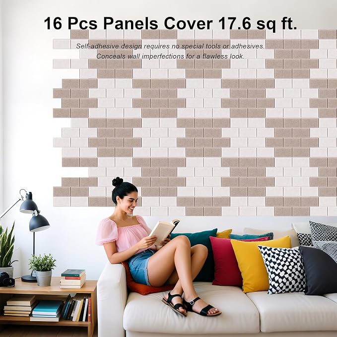 WoveN SounD Brick Acoustic Wall Panels Seamless Visual, High Density, Sound - Image 2