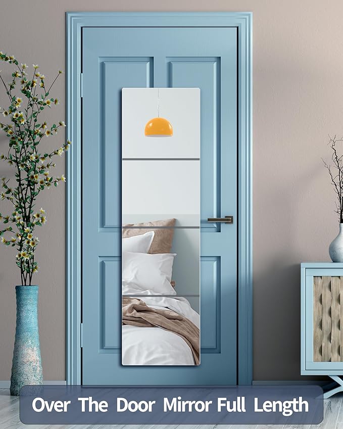 Wall Mirrors for Bedroom Door, Unbreakable Full Length Wall Mirrors Tiles - Image 5