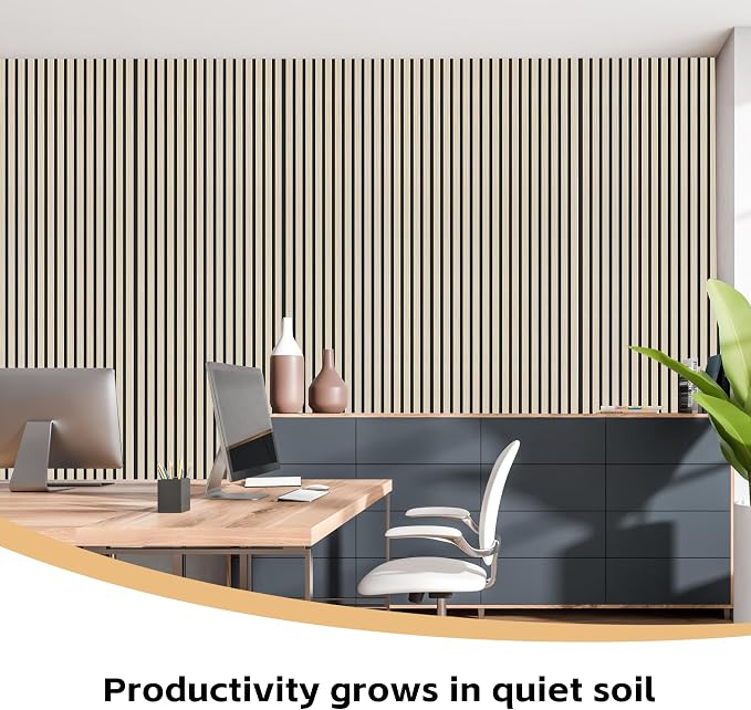 RITOLLO 4 Pack Wood Panels for Wall, 47.2"×23.6" Wood Slat Acoustic Panels for - Image 5