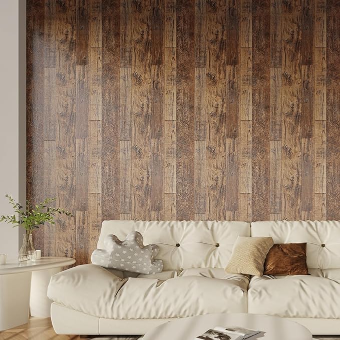 TANONE Wood Contact Paper Kitchen Peel and Stick Wallpaper, Self Adhesive - Image 3