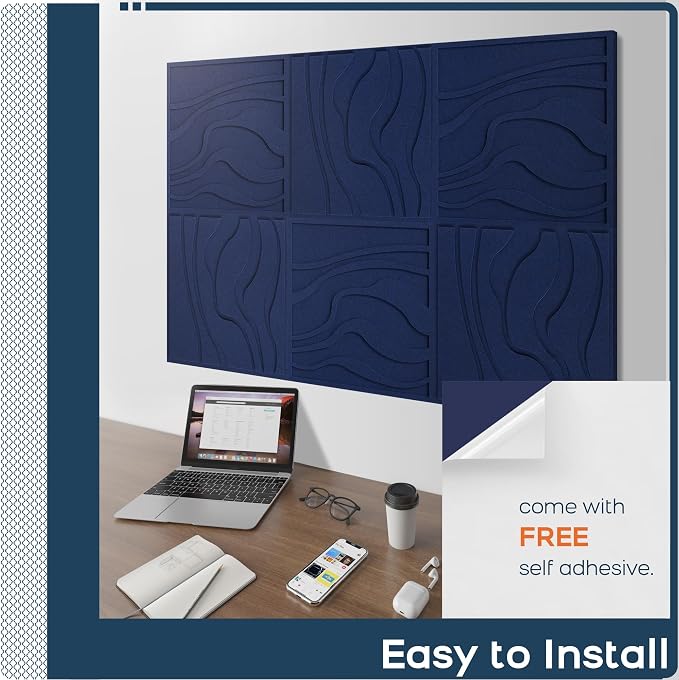 BUBOS Art Acoustic Wall Panels 6 Pack - Image 8