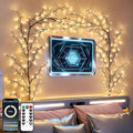 GOESWELL Smart Vine Light for Room Decor: 7.5ft 144 LEDs Music Timer Dimmable by SolarOutdoorLights