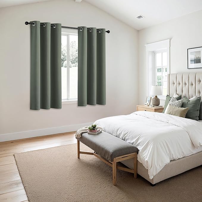MIULEE Blackout Curtains for Bedroom Living Room 2 Panels, Thermal Insulated - Image 6