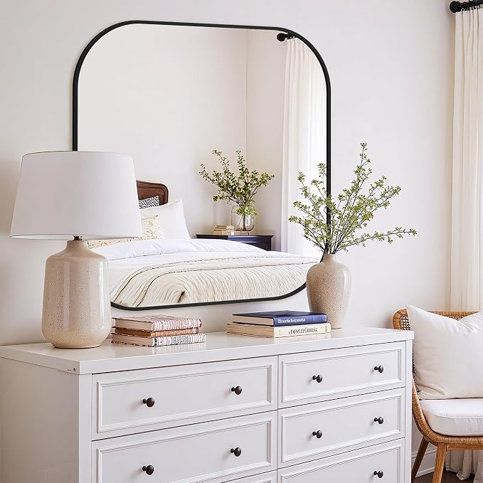 Bathroom Mirror for Wall, HD Reflection Shatterproof Square Mirror for Living - Image 5
