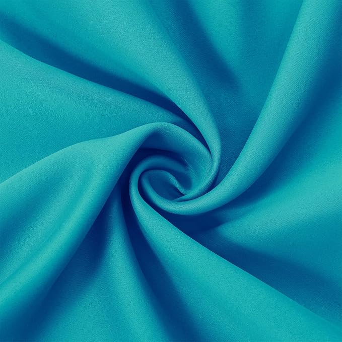 LEMOMO Teal Blackout Curtains/52 x 108 Inch/Set of 2 Panels Room Darkening - Image 5