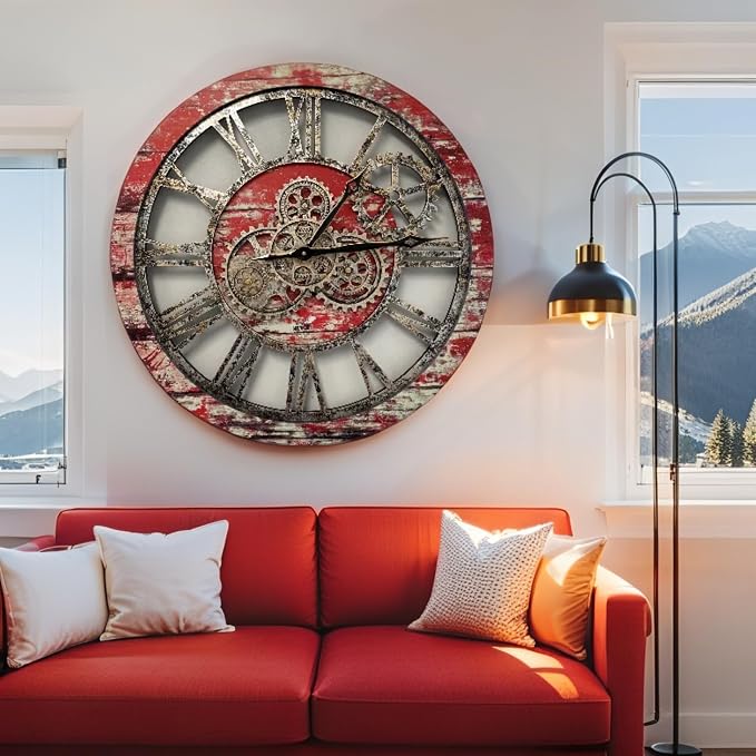 ImprovingLife The Gears Clock The Original Real Moving Gear Wall Clock Vintage - Image 4