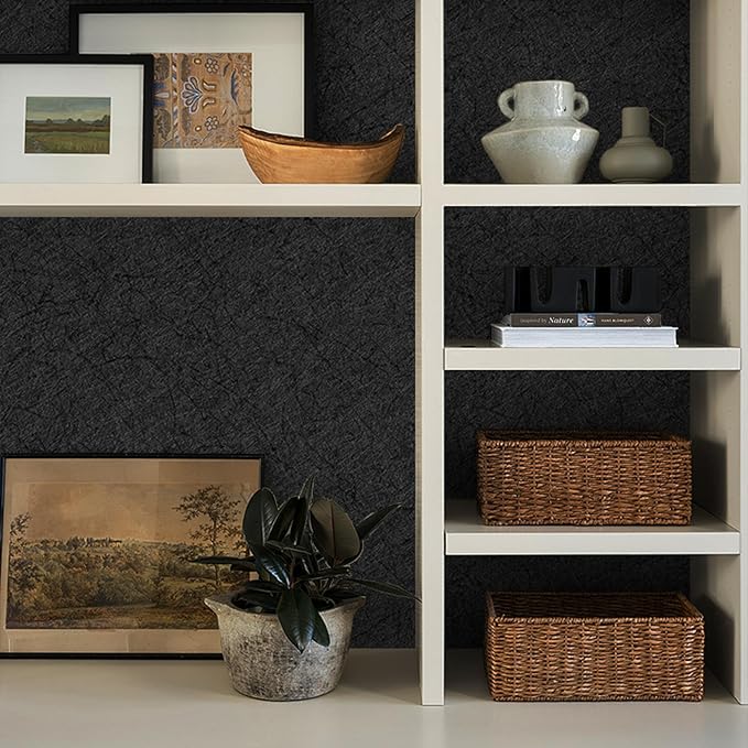 Dark Grey Peel and Stick Self Adhesive Wallpaper - Image 6