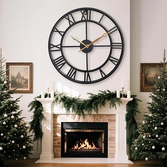 18.5 Inch Modern Decorative Metal Wall Clock - Image 3