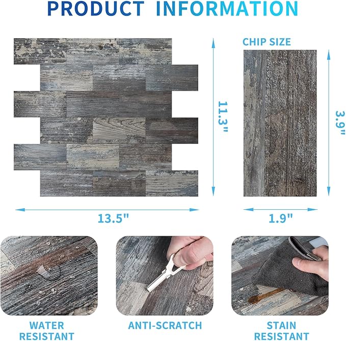 Art3d 10-Sheet Peel and Stick Backsplash PVC Wall Tile, Stickon Tile - Image 7