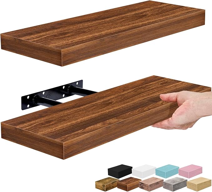 Sorbus Floating Shelves for Wall – 16 Inch Floating Shelf for Kitchen, Living by Sorbus