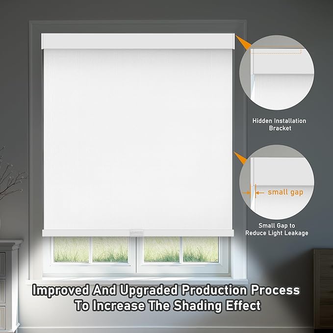 AOSKY Linen Roller Blinds Shades - Image 4