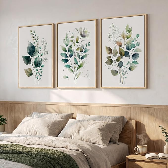 Framed Green Botanical Wall Art - Image 2