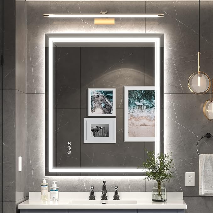 Ratsamee 30x36 Inch Led Mirror for Bathroom by RATSAMEE