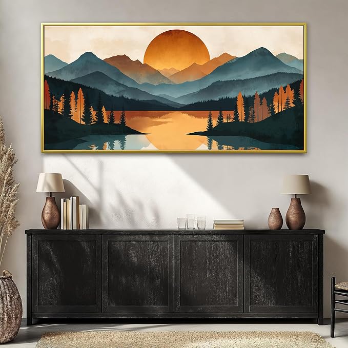 Colorful Mountain Boho Wall Art - Image 5