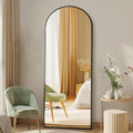 DUMOS 56"x15" Arched Full Length Floor Mirror, Full Body Mirror by DumosLifestyle