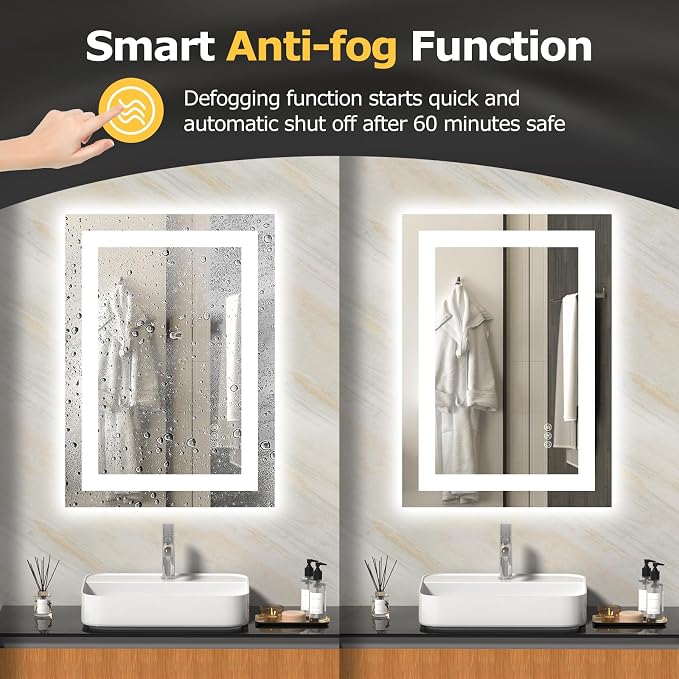 Hivone 28X20 LED Bathroom Mirror - Image 3