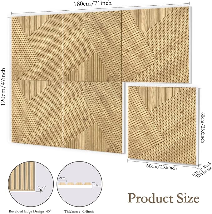 JBER 6 Pack Art Acoustic Panels, 72×48Inches Soundproof Wall Panels, Large - Image 2