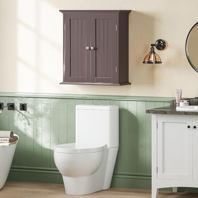 ChooChoo Bathroom Wall Cabinet, Over The Toilet Space Saver Storage Cabinet - Image 8