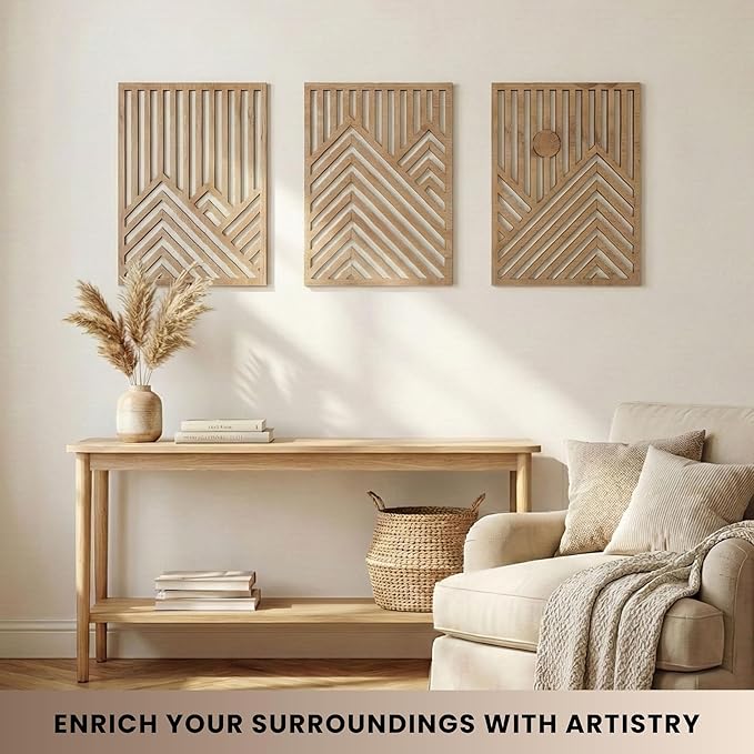 qmmp Modern Wooden Wall Sculptures - Image 6