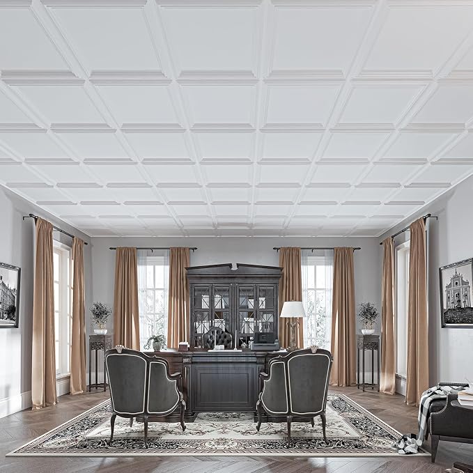 Art3d 24-Pack Drop Relief Ceiling Tiles - Image 3