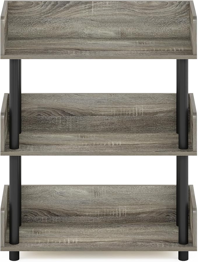 Furinno TURN-N-TUBE Display Shelf, 3-Tier Storage Shelves - Image 6