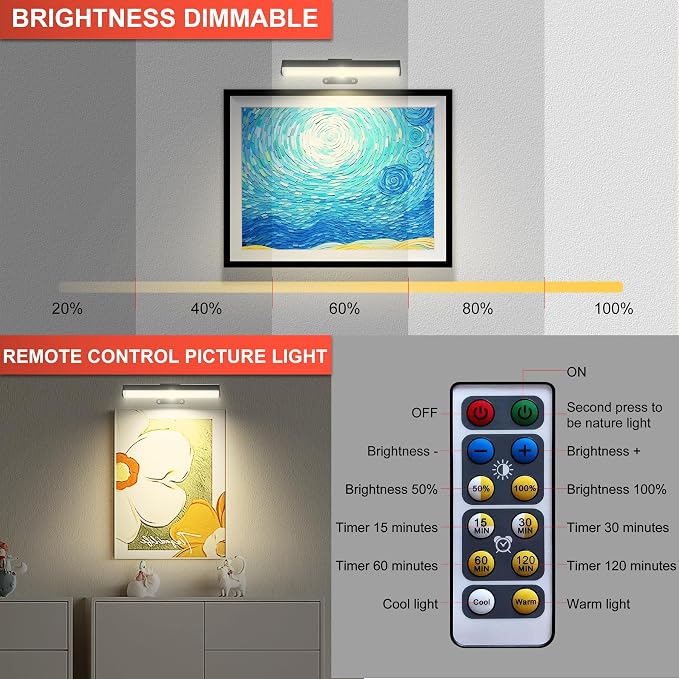 4pcs Battery Operated Picture Light - Image 4