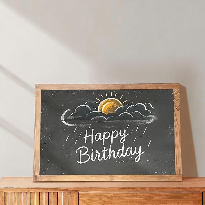 KOOLDE Magnetic Chalkboard 12'' x 16'' Hanging Framed Wall Chalkboard, Wood - Image 6
